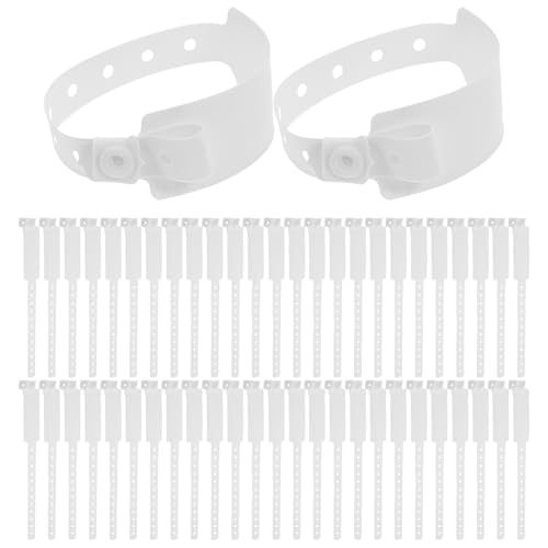 200pcs Waterproof Writable Patient Wristbands Tear-Resistant Hospital Id Wrist Identification Bands for Adults White Disposable Nursing Admission Wristbands
