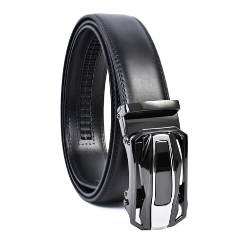 Image of WildHorn Men's Genuine Leather Belt for Men| Premium Auto-Lock Buckle | Adjustable up to 48 inch | Formal & Casual Wear | Micro-Adjust Fit | Stylish Gift Box Included