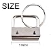 EWONICE Glass Running Pliers and 40 Pcs 1 Inch Fob Chain Wristlet Hardware with Key Ring (Key Fob with Pliers)