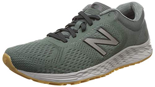 New Balance Men's Fresh Foam Arishi V2 Running Shoe, Green/Silver, 15 XW US