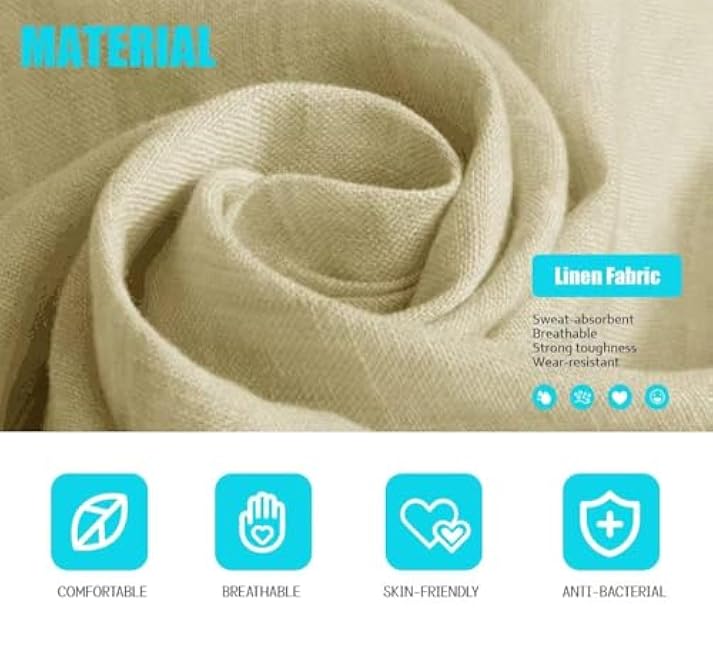 4Pack Throw Pillow Covers 18x18 in Linen Fabric Cushion Covers Throw Pillows for Couch, Decorative Throw Pillow Cases Accent Pillow Covers for Home Bed Couch Sofa Car