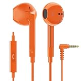 Ludos FEROX Auriculares In Ear con Cable y Microfono, MP3 - Naranja