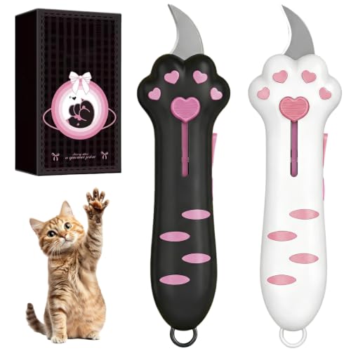 Cat Paw Retractable Box Cutter — Cute Kawaii Utility Knife