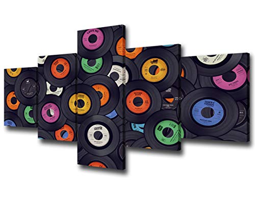 Rustic Home Decor for Living Room Retro Vinyl Records Music