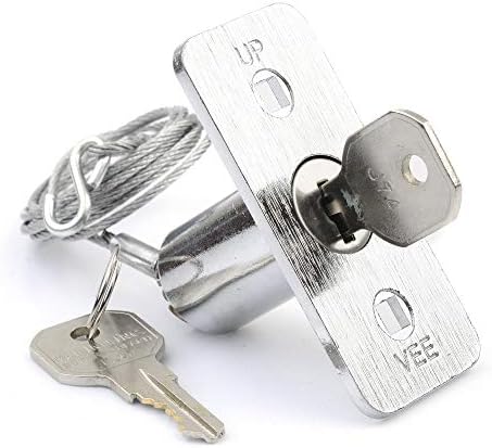 Genie GEN37374R Universal Garage Door Emergency Release Kit, One Size, Metallic