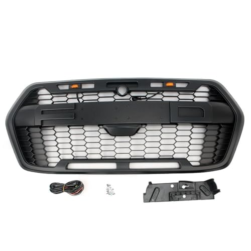 Grille avant avec lumières calandre noire mate pour Transit Trail Mk8