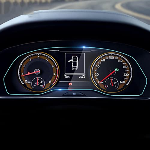 Funiur Painel de instrumentos de tela do carro endureceu filme de vidro GPS Velocímetro De proteção
