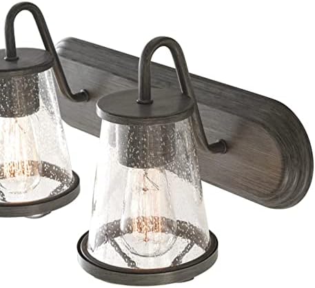 Georgina 2-Light Weathered Iron Vanity Light