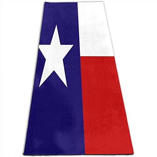 Llynice Star Flag Blue Red Yoga Mat Premium 5mm Thick Yoga Mat Non Slip Fitness Mat Eco Friendly Yoga Rug Exercise Mat for Yoga Pilates Floor Workout Stretching