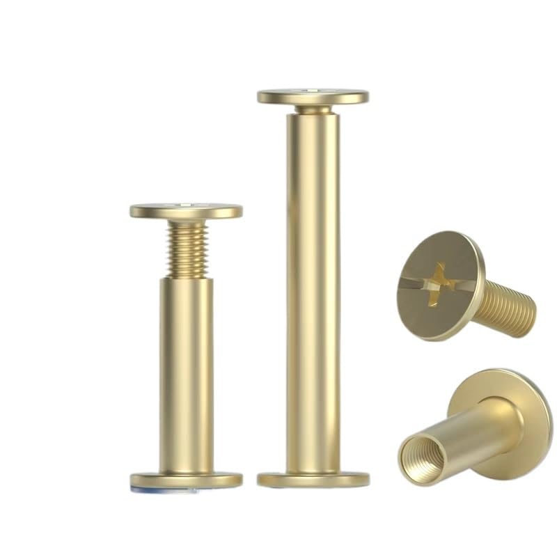 LF&LQEW 10pcs M5 DIY Knife Screw Decorative Pattern Steel Handle Rivet Bolt - Brass Plate Wooden Tools Rivet Nut Screw (Size : M5X80mm)