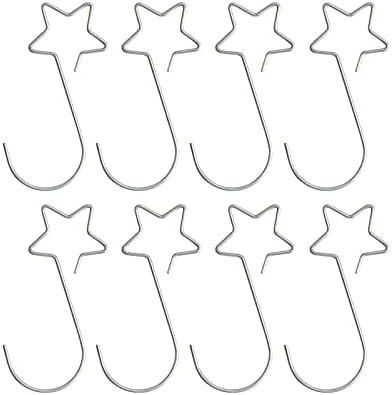 Miniatura 2 de 100 ganchos de adorno de corona de Navidad, ganchos metálicos para colgar bolas de Navidad, decoración del árbol de Navidad, ganchos en forma de