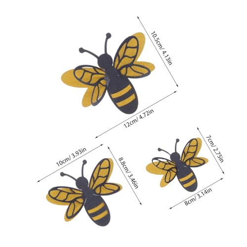 SUPVOX Stickers Decorativos de Abejas 3D, Pack 12 miniatura 2