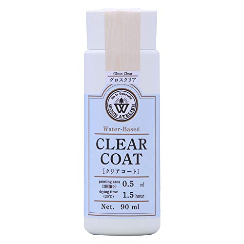 和信ペイント 水性ウレタンニス ウッドアトリエ クリアコート 90ml 800714 木部をコーティング CC-14 グロスクリア