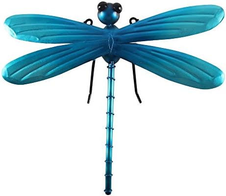 Liffy Metal Dragonfly Wall Decor Outdoor Hanging Art Blue for Living Room Bedroom