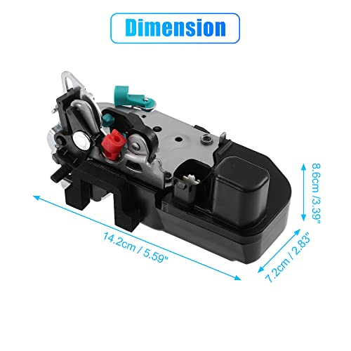 Image of X AUTOHAUX Rear Right Side Door Latch Lock Actuator Assembly for Dodge for Ram 1500 2002-2008 for Ram 2500 2003-2010 931-645 55276794AB 55276794AC