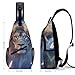 Meaudiwes Women's Fashion Chest Bag, Travel Shoulder Pack, Magical Anime Lion Small Cross Body Sling Bag