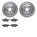 Dynamic Friction Company Rear Brake Rotors with 5000 Advanced Brake Pads 6502-63365