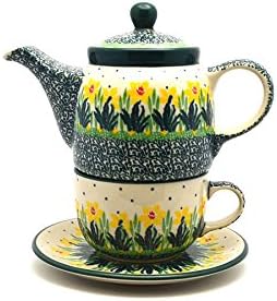 Polish Pottery Tea Time for One - Daffodil