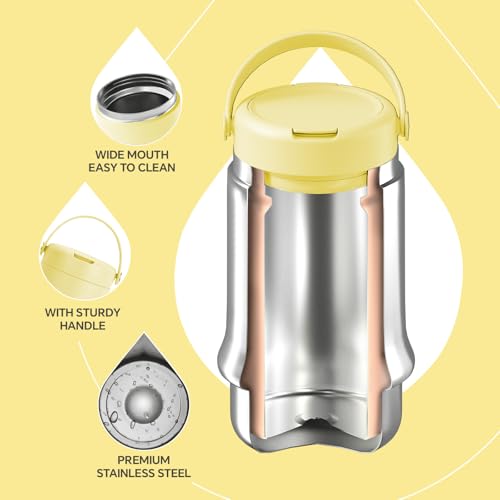 Termo para comida Ideus portátil para comer sano fuera de casa sin microondas 4