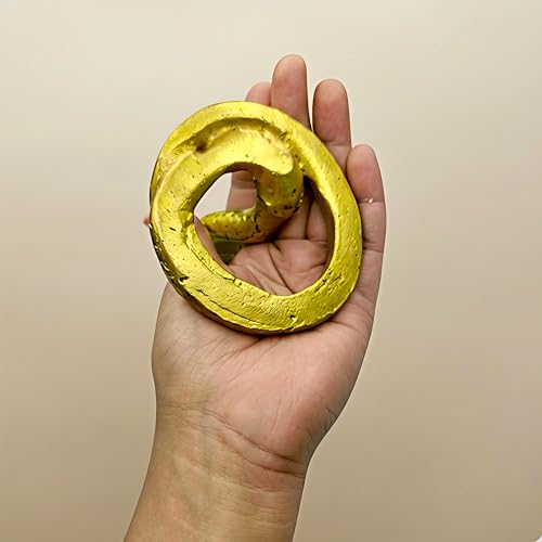 Image of Solid Brass Religious Naag for Shivling | Handcrafted Shiv Nagaraj Vasuki Snake Idol for Puja, Mandir Decor, Vastu Protection & Nag Panchami (Small)