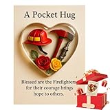 Generisch Notizkarten,Herzförmiger Anhänger mit Feuerwehr Thematik | Lustige Grußkarte,Oder Für Familien Geburtstage Bäume Ostern Türen Zuhause Schreibtische Rucksäcke Feiertage Erntedankfeste