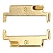 ZJchao Stainless Steel Watch Band Adapter, Metal Watch Band Connection Adapter, 18-22mm Universal Watch Band Adapters for Changing to Your Favorite Watch Band (Gold)