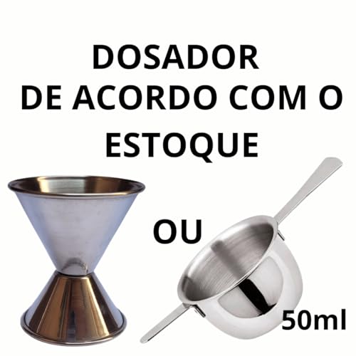 Kit Caipirinha Profissional Coqueteleira Inox Coador Socador Dosador Drinks Kit Bar
