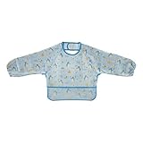 リッチェル おでかけランチくん 長袖お食事エプロン ブルー