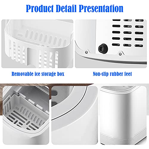 MHGD Tragbare Eiswürfelbereiter, Eisbereiter für kleine Eiswürfel auf der Arbeitsplatte, Eiswürfelbereiter, geräuscharm… – Bild 6