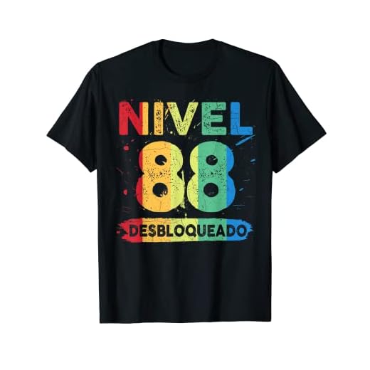 Nivel 88 Desbloqueado 88 años cumpleaños Camiseta