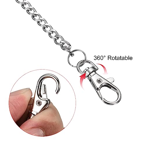 PATIKIL Mini Purse Chain with Lobster Clasps 20 Inch, Nickel Plated Metal Strap for Shoulder Crossbody Wallet Handbag Silver - Image 3