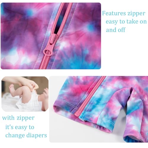 Image of UMELOK Baby Girl Swimsuit Infant Rash Guard Swimwear Bathing Suit
