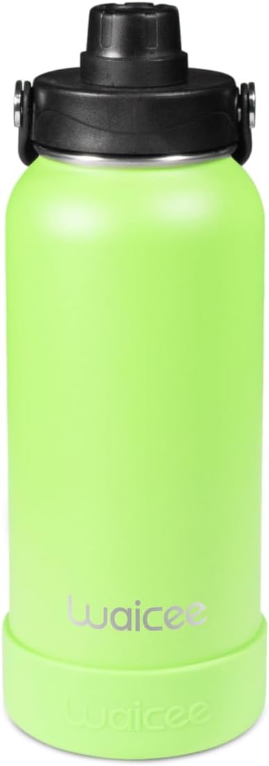 Lime Fizz Reusable Bottle - 32oz/950ml - Eco-Friendly Hydration Solution for Gym, Workouts, and Outdoor Activities - BPA-Free, Leakproof, and Easy to Clean
