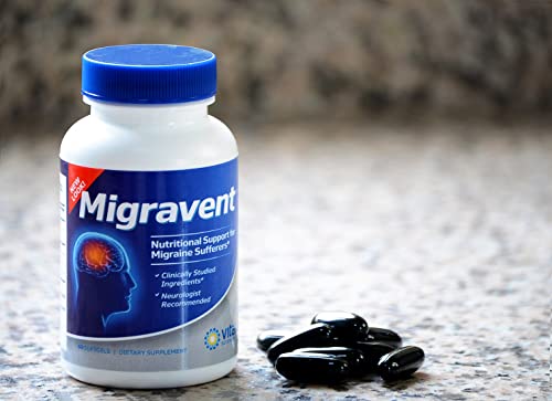 Vita Sciences Migravent: A Comprehensive Supplement With Riboflavin, Magnesium, Coenzyme Q10, Pa-Free Butterbur, And Proprietary Blend For Optimal Cranial Comfort, Health, And Defense. Migraine #TOP7
