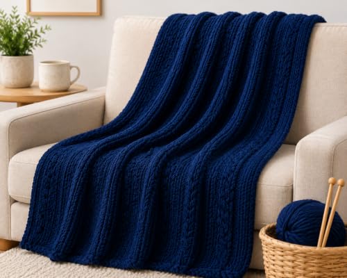 Image of ProKart - Premium 4-Ply Woolen Knitting Yarn | 100g Navy Blue Hand Crochet Soft Wool for Sweaters, Scarves, Hats, Baby Clothes & DIY Craft Accessories (1 Ball x 100g) - PRO32