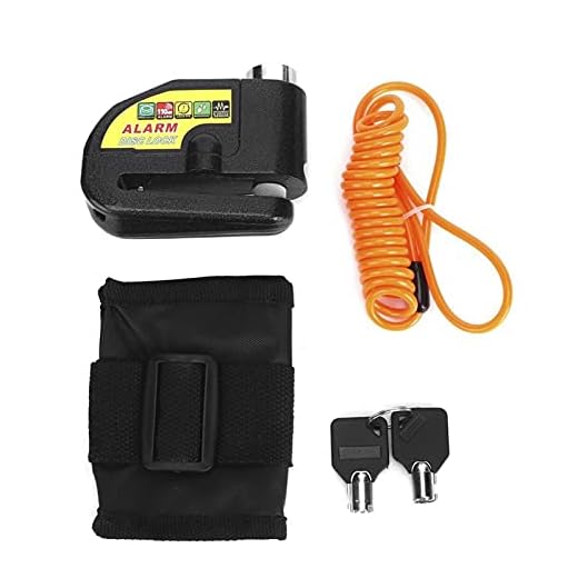 Bromsskivlåslarm, Skivbromslås med larm Motorcykellegering Stål säkerhetslås