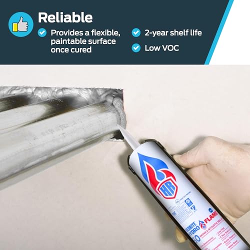 Image of HoldRite HydroFlame 50 Smoke and Acoustic Sealant, 20.2 Ounces, HF50-20S