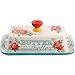 The Pioneer Woman Vintage Floral Salt and Pepper and Butter Dish Set
