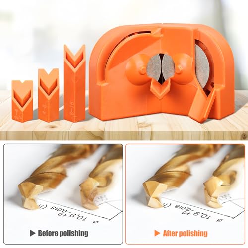 image for Zylorix Drill Bit Sharpener for All Bits(5/64''- 5/8''), Multipurpose 