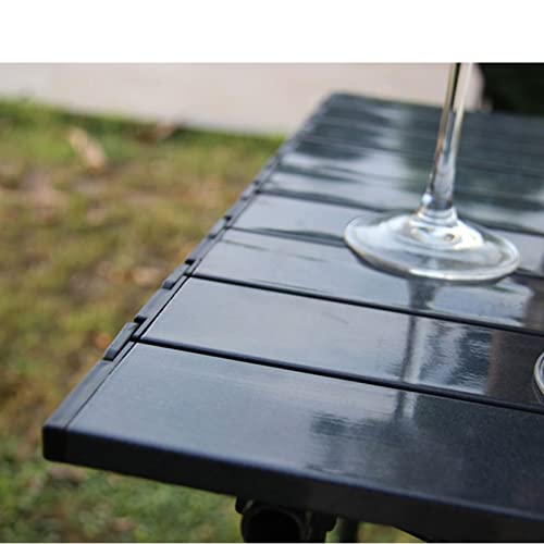 Table de camping pliante avec chaises intégrées pour pique-nique extérieur - 4
