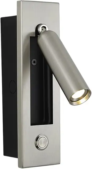 LED-vägglampa 3W, bd ez scrub, 360° vridbar, 5 färger