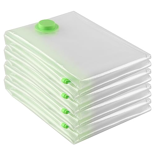 Hikkon Sacchetti Sottovuoto Vestiti 4 Pezzi XXL(130 x 100 cm) - Jumbo Sacchi Sottovuoto Piumoni per...