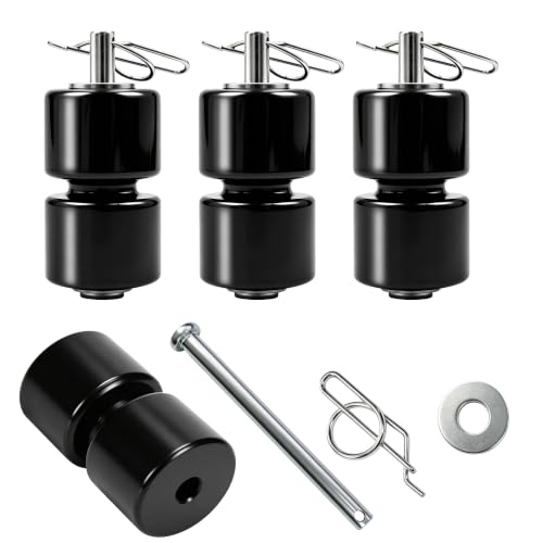 Trailer Tailgate Lift Assist Rollers, Aluminum Kit 4 Pack