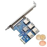 motherboard pci express 1 to 8 mining riser card Litecoin Unterstützung:Plug-In-Design, das die Verwendung von 4 externen GPUs ermöglicht und die Anzahl der Adapter reduziert. Dies kann Kabel- und Stromausfälle effektiv reduzieren, die Zuverlässigkeit der Daten gewährleisten und die Arbeitseffizienz verbessern