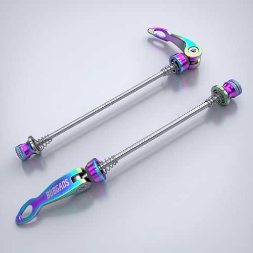 image for BUBGAOS Bike Quick Release Skewer Front & Rear Wheel Axle for Mountain