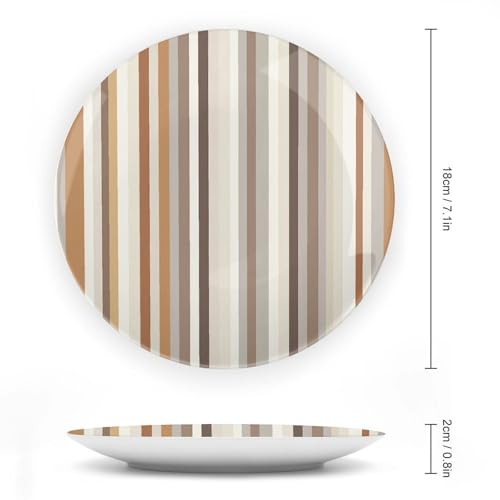 Plato Decorativo de Porcelana Blanca BTCOWZRV 7 pulgadas miniatura 2