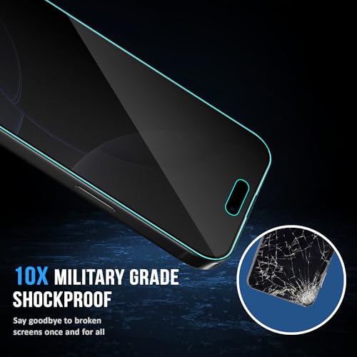 Image of ArmourPro Matte Privacy Tempered Glass for iPhone 16, iPhone 15, Pack of 2, Anti Spy Anti Glare Screen Protector, Edge-to-Edge Full Coverage, 9H Anti Scratch, Smooth Touch, Easy Installation Kit