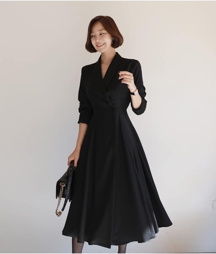 [ＮＯＭＳＯＣＲ] ワンピーススーツ レディース 長袖 セレモニースーツ ロングワンピース ママスーツ 母 OL 通勤 ベルト付き