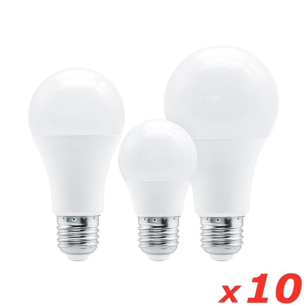 Fengyan Casa Lampadine 10 pezzi AC220V E27 LED. Lampadina 3W 6W 9W 12W 15W 18W 20W SMD2835 Lampada a risparmio energico freddo caldo caldo LED LED for la lampadario for la casa Domestico Lampada