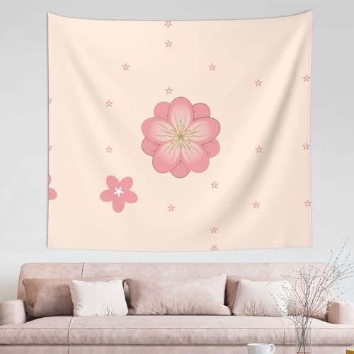 Tenture cerisier rose TYUMH pour creer une ambiance de chambre cocooning
